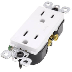 LEGRAND Pass & Seymour 885-TRWRW RECEPTACLE BL STR 125VAC 15A 2 3 WHT SCR