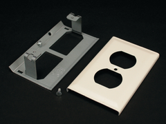 LEGRAND Legrand V3043BE Wiremold 4-1/2 Duplex Receptacle Cover