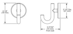 DELTA FAUCET Delta Faucet 75935-SS Robe Hook Stainless