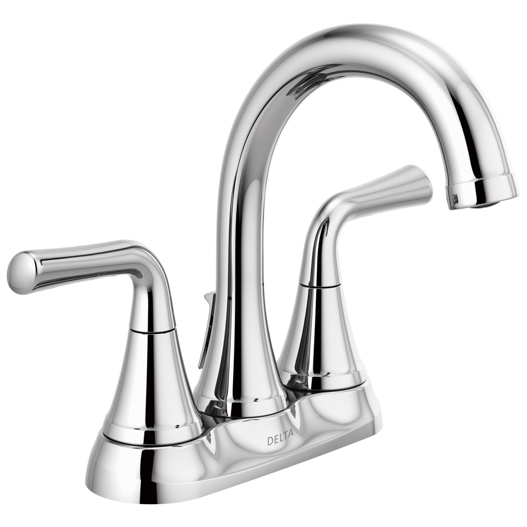 DELTA FAUCET Delta 2533LF-MPU Kayra Two Handle Centerset Bathroom Lavatory Faucet 1.2 GPM Chrome