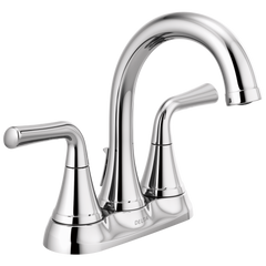 DELTA FAUCET Delta 2533LF-MPU Kayra Two Handle Centerset Bathroom Lavatory Faucet 1.2 GPM Chrome