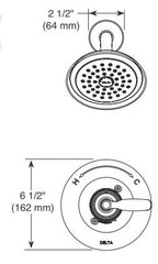 DELTA FAUCET Delta Faucet T14232-RB Shower Trim Kit Venetian Bronze 1.75 GPM