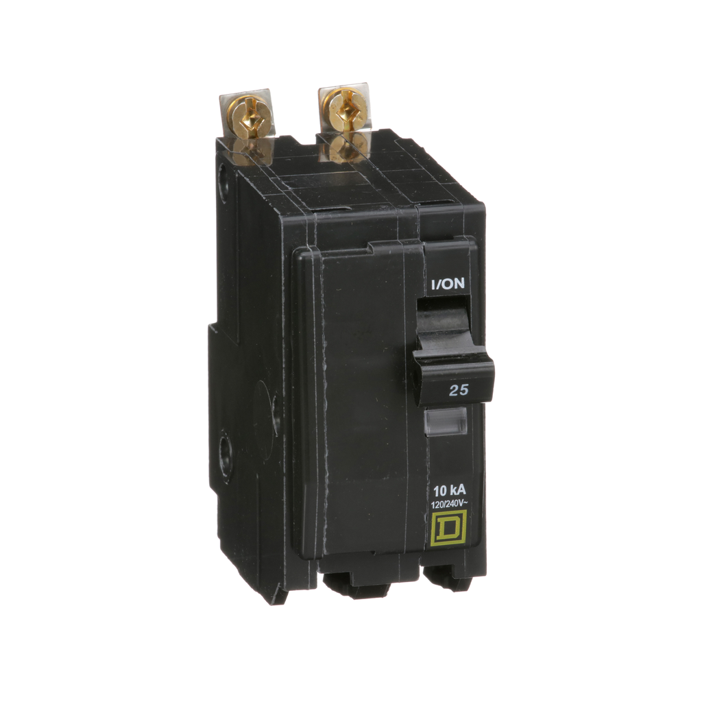 SCHNEIDER ELECTRIC Square D QOB225 Miniature Circuit Breaker 25A 120/240V 1Ph 2P Bolt-On