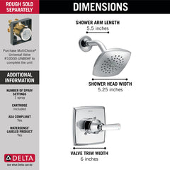 DELTA FAUCET Delta T14264 Ashlyn: Monitor14 Series Shower Trim