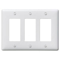 HUBBELL Hubbell Wiring Device-Kellems NP263W HWD Standard Wall Plate 3 Gangs