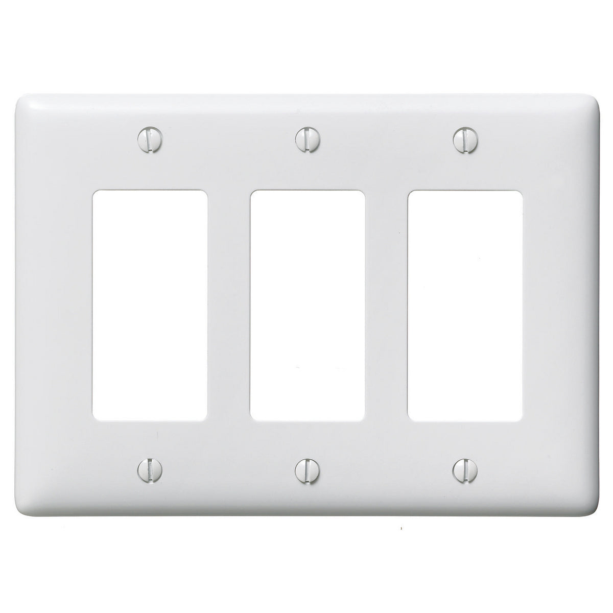 HUBBELL Hubbell Wiring Device-Kellems NP263W HWD Standard Wall Plate 3 Gangs