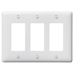 HUBBELL Hubbell Wiring Device-Kellems NP263W HWD Standard Wall Plate 3 Gangs