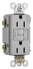 LEGRAND Pass & Seymour 1597-TRGRY 15A 125V Self-Test Tamper-Resistant GFCI Gray