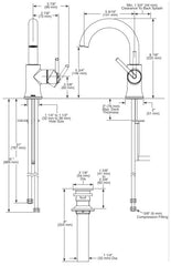 DELTA FAUCET Delta Faucet 559HA-DST Trinsic Single Handle High-Arc Bathroom Faucet