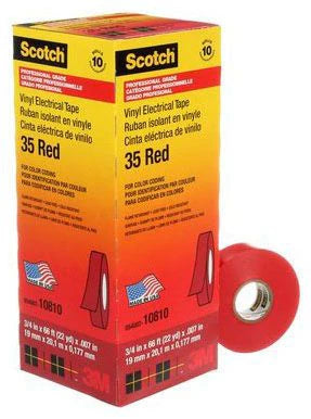 3M 3M 35-RED-3/4 Codin Tape 0.75 Inch x 66 Foot