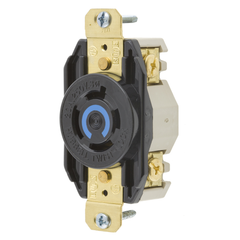 HUBBELL Hubbell Wiring Device-Kellems HBL2420 Flush Mount Single Receptacle 20A 3Ph 250V AC NEMA L15-20R