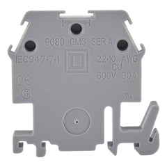 SCHNEIDER ELECTRIC Square D 9080GME6 terminal block 600 volt 30 amp 35 mm din rail
