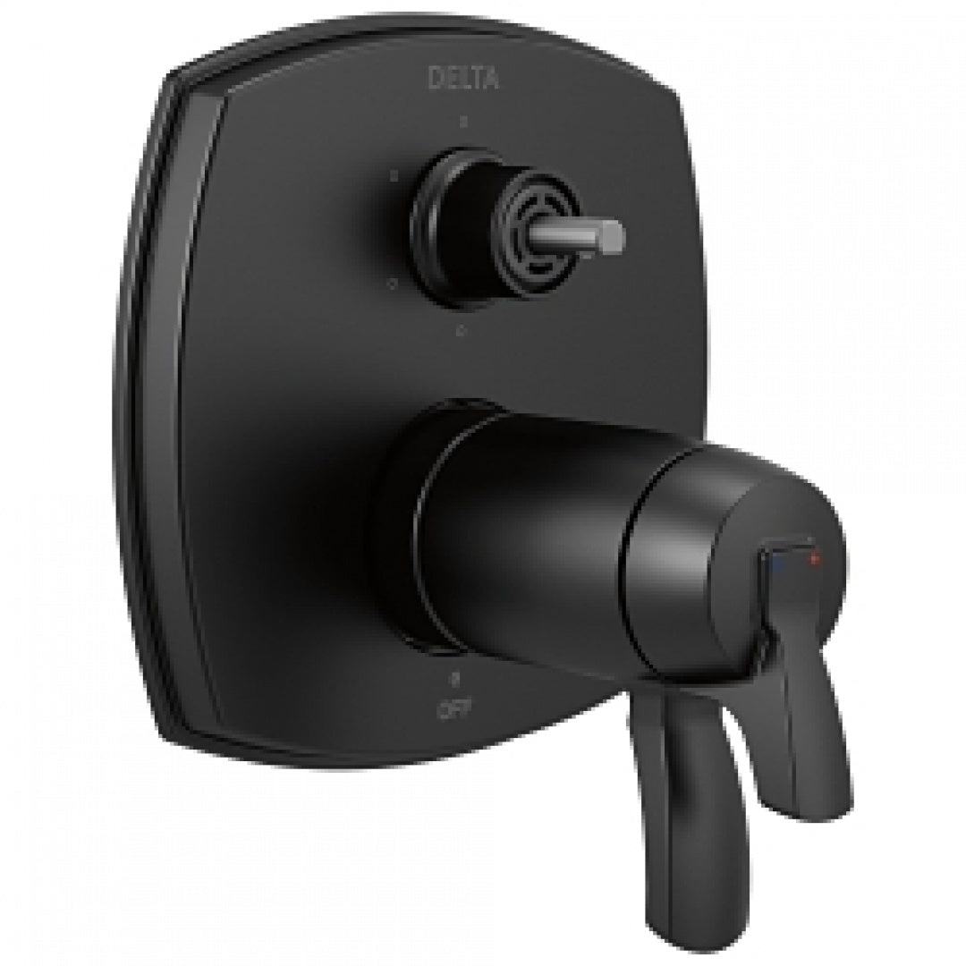 DELTA FAUCET Delta T27T976-BLLHP Stryke Thermostatic Integrated Diverter Trim with Six Function