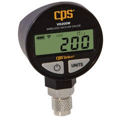 CPS PRODUCTS CPS Products VG200W Wireless Digital Vacuum Gauge, +/- 10% of Reading Accuracy, 1/4 in Female SAE Connection