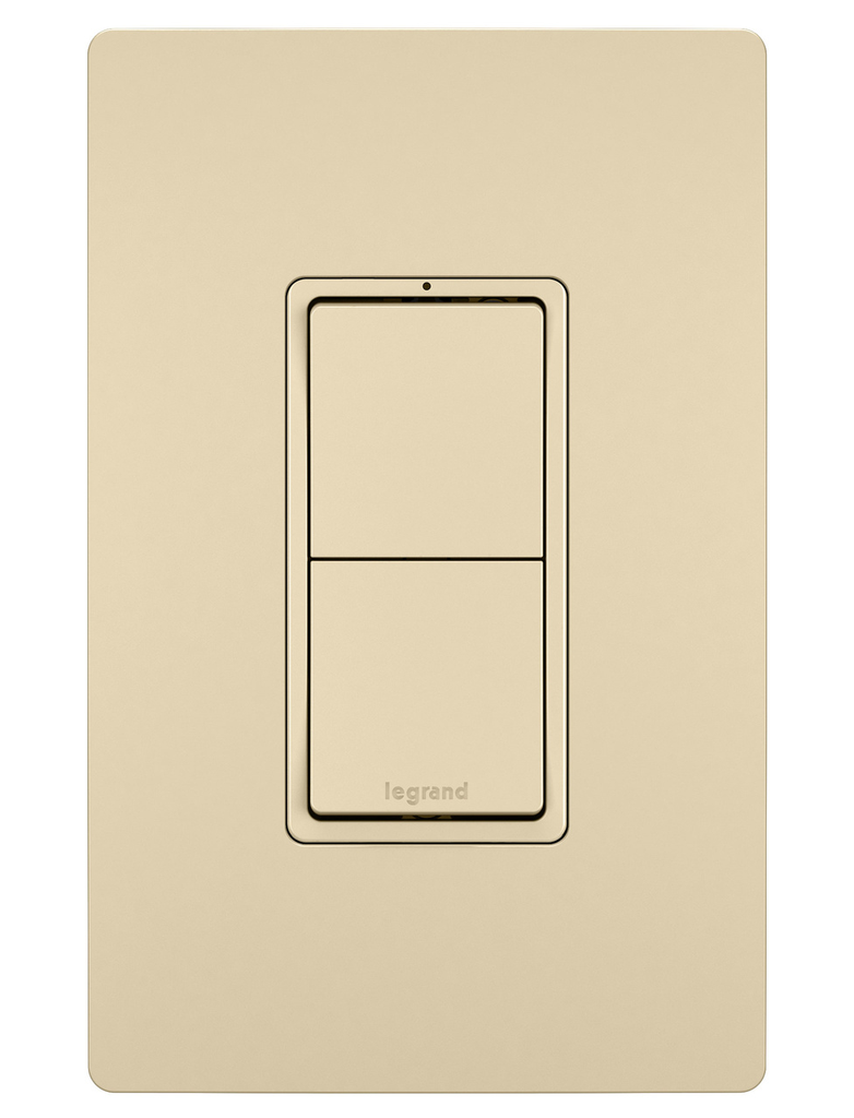 LEGRAND Wiremold RCD11I Combination Switch, 15A 120V - Ivory