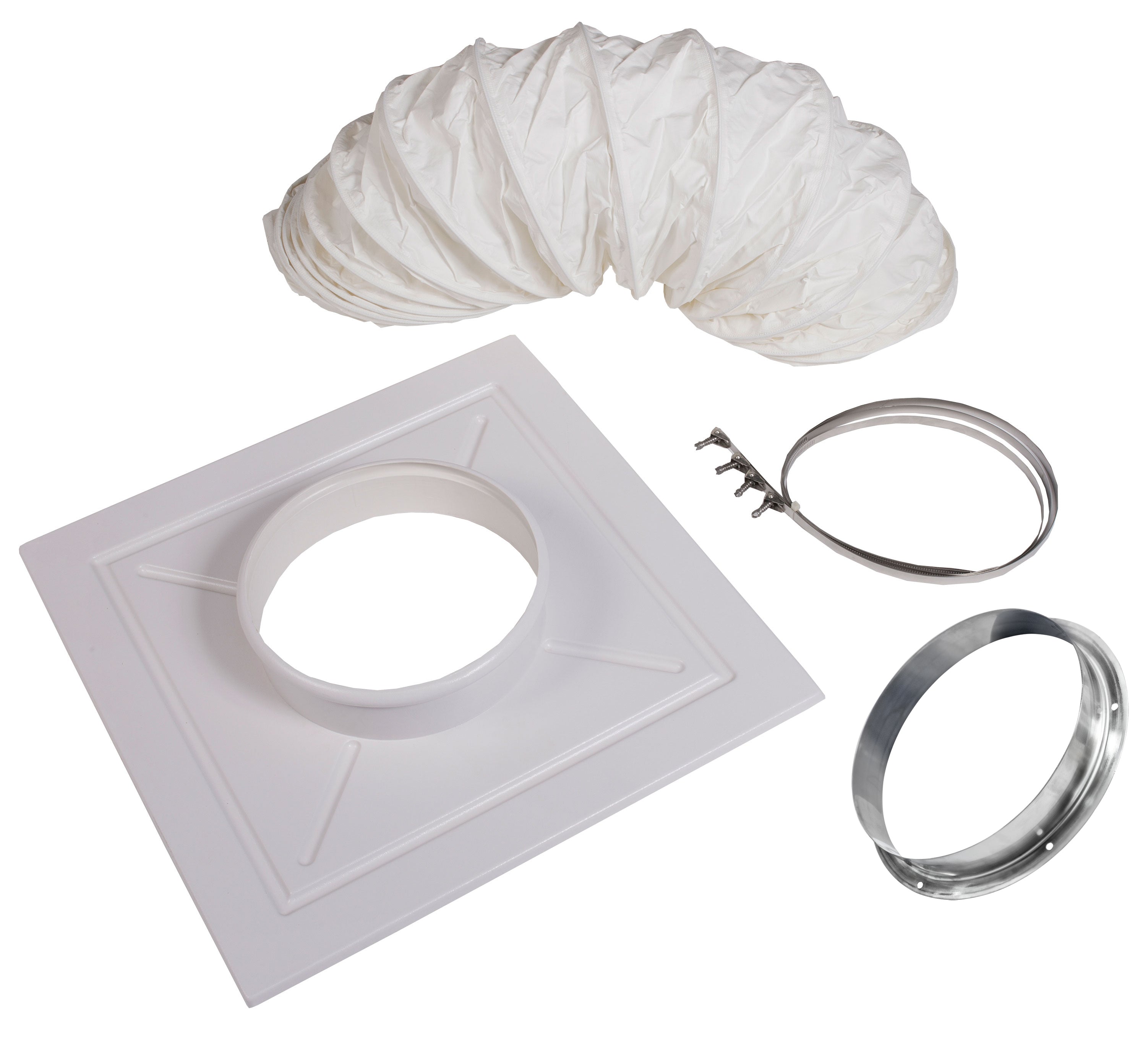 KWIKOOL Kwikool CK12SSS Single Ceiling Duct Kit with Stainless Steel Flange