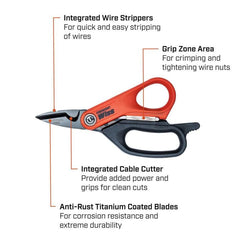 CRESCENT Crescent CW5T Electrician's Data Shears 6 in