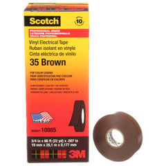 3M Scotch 35-BROWN-3/4X66FT Vinyl Electrical Color Coding Tape 66-ft x 3/4-Inch