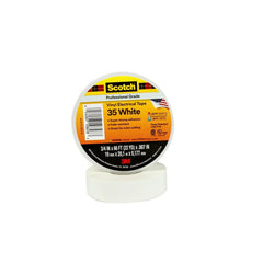 3M Scotch 35-3/4X66FT-WH Vinyl Color Coding Electrical Tape 35, 3/4 Inch x 66 Ft