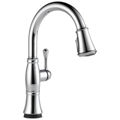 DELTA FAUCET Delta 9197T-PR-DST Kitchen Faucet Cassidy with Touch2O Technology 8 Inch Spread 1 Lever ADA
