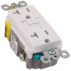 LEGRAND Pass & Seymour 2097W Duplex with LED Indicator Light Type, High Impact Resistant