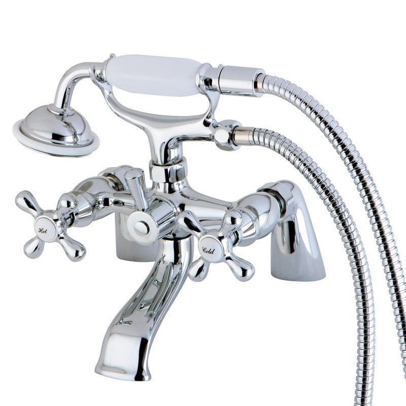 DELTA FAUCET DELTA T4746-SS-PR Delta Trillian: Two-Handle Roman Tub Trim with Hand Shower