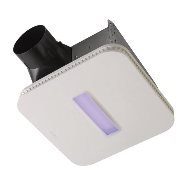 BROAN-NUTONE Broan-Nutone AR110LKVVF SurfaceShield Exhaust Fan w/ LED and Vyv Antimicrobial Virus Killing Violet Light 110 CFM
