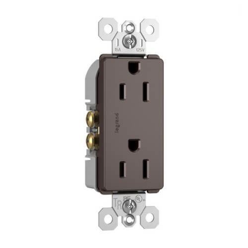 LEGRAND Pass & Seymour 885-TR Decorator Tamper-Resistant Receptacle 15A 125V Brown
