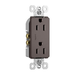 LEGRAND Pass & Seymour 885-TR Decorator Tamper-Resistant Receptacle 15A 125V Brown