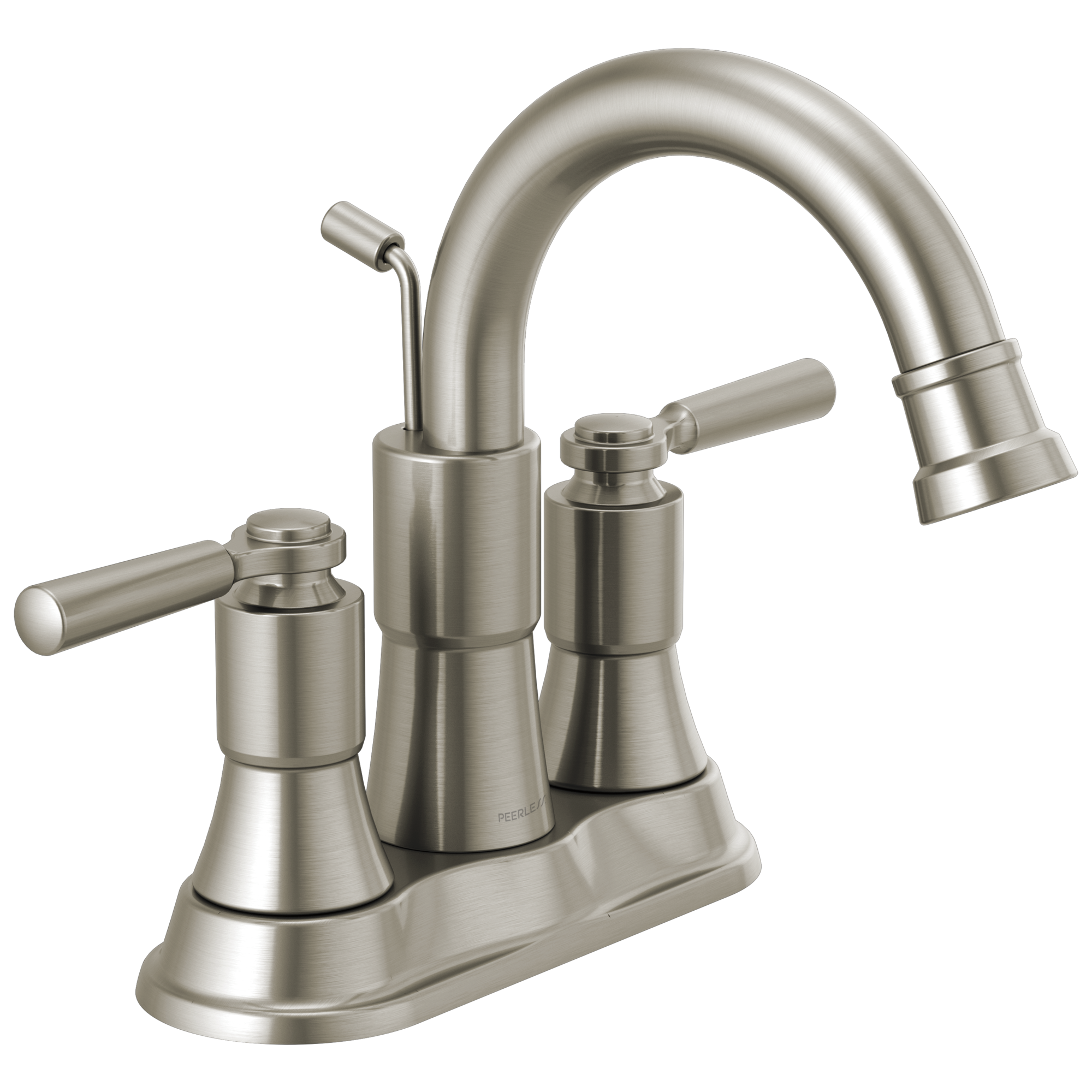 PEERLESS FAUCET Peerless P2523LF-BN Delta Brushed Nickel Peerless Westchester Two-Handle Centerset Bathroom Faucet Withpopup Two Handle Lever