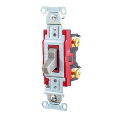 HUBBELL Hubbell 1221GY Hubbell-PRO Single Pole Toggle Switch, 20A 120/277V, Gray