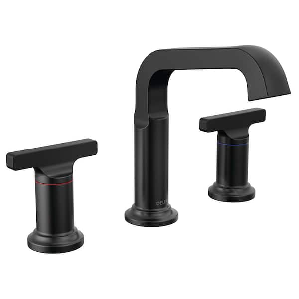 DELTA FAUCET DELTA 35587-BL-DST Tetra Bathroom Faucet 3 Hole, 8 Inch Widespread