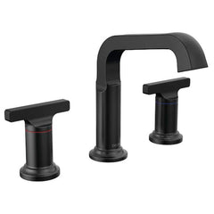 DELTA FAUCET DELTA 35587-BL-DST Tetra Bathroom Faucet 3 Hole, 8 Inch Widespread