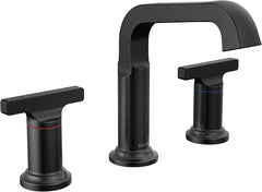 DELTA FAUCET DELTA 35587-BL-DST Tetra Bathroom Faucet 3 Hole, 8 Inch Widespread