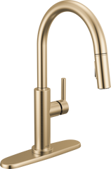 DELTA FAUCET Delta 19867LF-CZ Nicoli Single Handle Pull-Down Kitchen Faucet 1.8 GPM