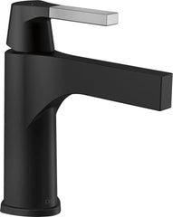 DELTA FAUCET Delta Faucet 574-CSMPU-DST Zura Single Handle Monoblock Bathroom Sink Faucet in Chrome with Matte Black