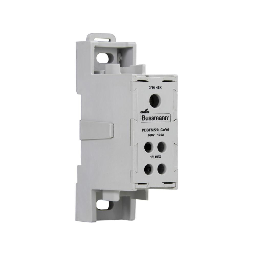 EATON Bussmann PDBFS220 Power Distribution Block 600 VAC/VDC 175 A