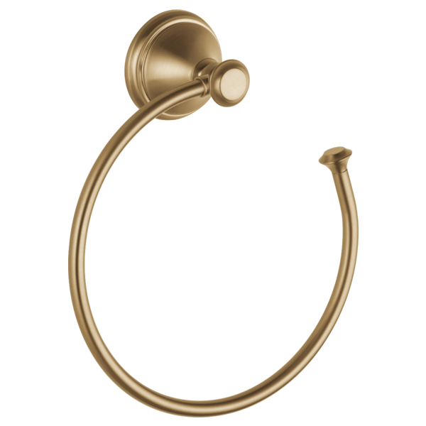 DELTA FAUCET Delta 79746-CZ Cassidy Towel Ring Champagne Bronze