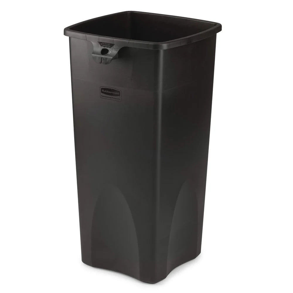RUBBERMAID Rubbermaid Commercial FG356988BLA Untouchable Containers 23 gal Black