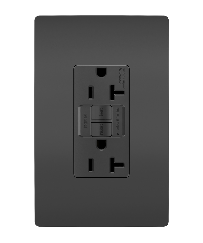 LEGRAND Pass & Seymour 2097-TRBK GFCI Receptacle 125 VAC 20 Amp Replacement MPN