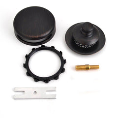 WATCO Watco 948701-PP-BZ-G Universal Nufit Push Pull Bath Stopper w-Grid Strainer