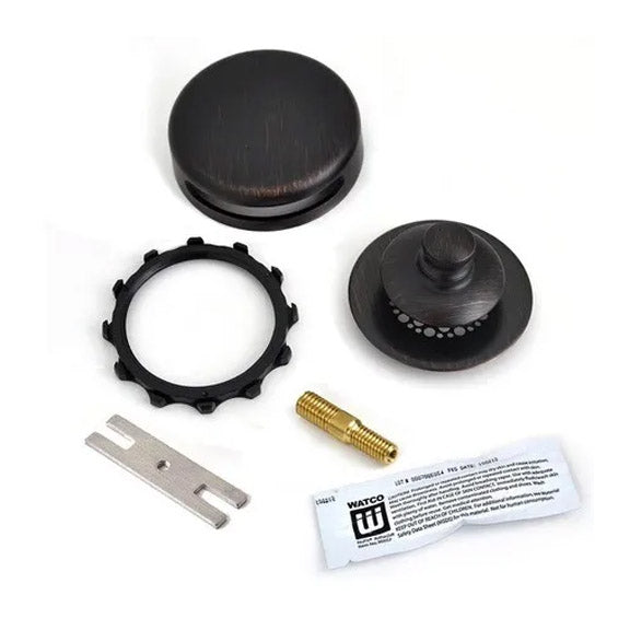 WATCO Watco 948701-PP-BZ-G Universal Nufit Push Pull Bath Stopper w-Grid Strainer
