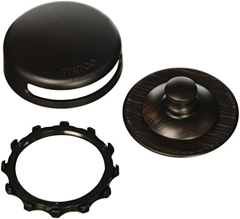 WATCO Watco 948701-PP-BZ-G Universal Nufit Push Pull Bath Stopper w-Grid Strainer