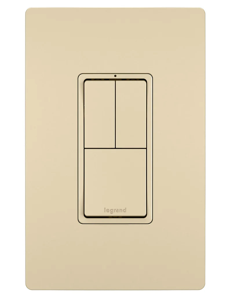 LEGRAND Pass & Seymour RCD113I Ivory Two 1-Pole Switches and 3-Way Switch