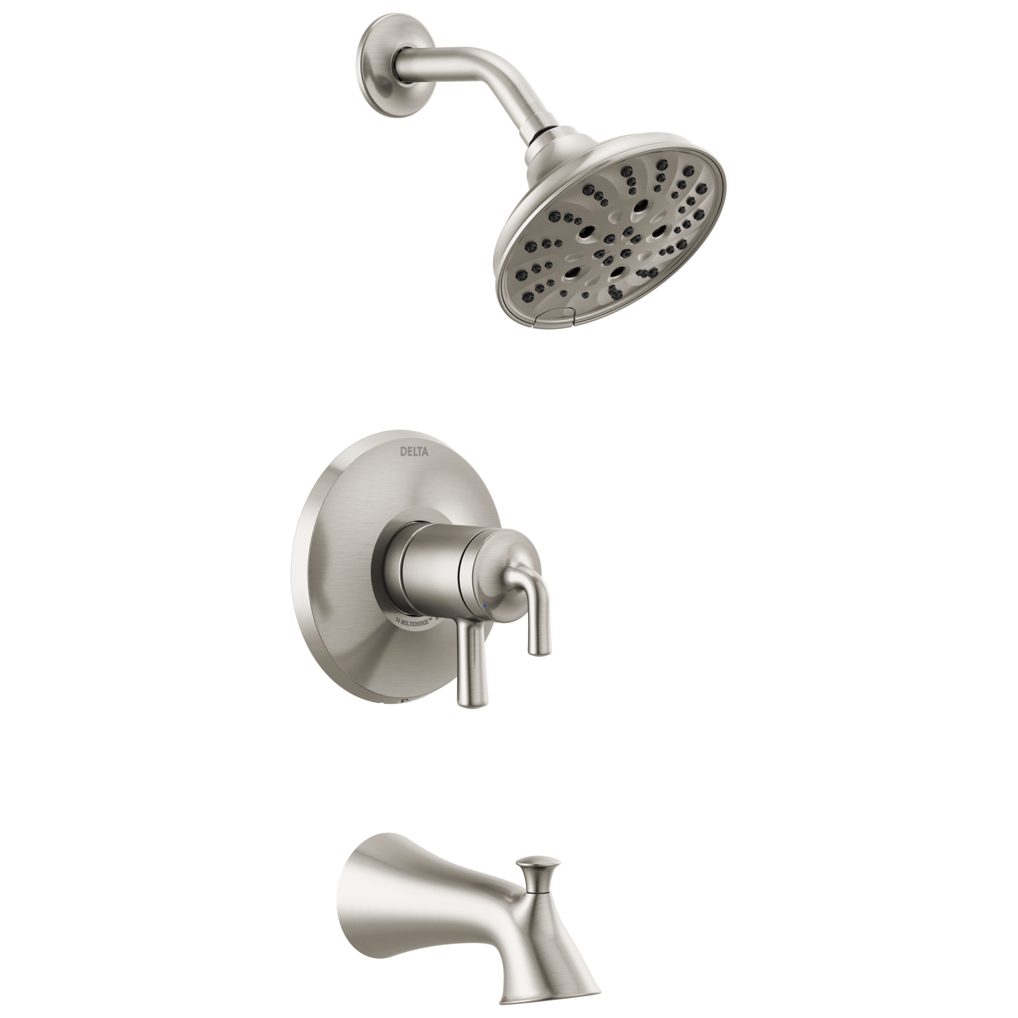 DELTA FAUCET Delta T17433-SS Kayra Monitor 17 Series Tub and Shower Trim 1.75 gpm Brilliance Stainless