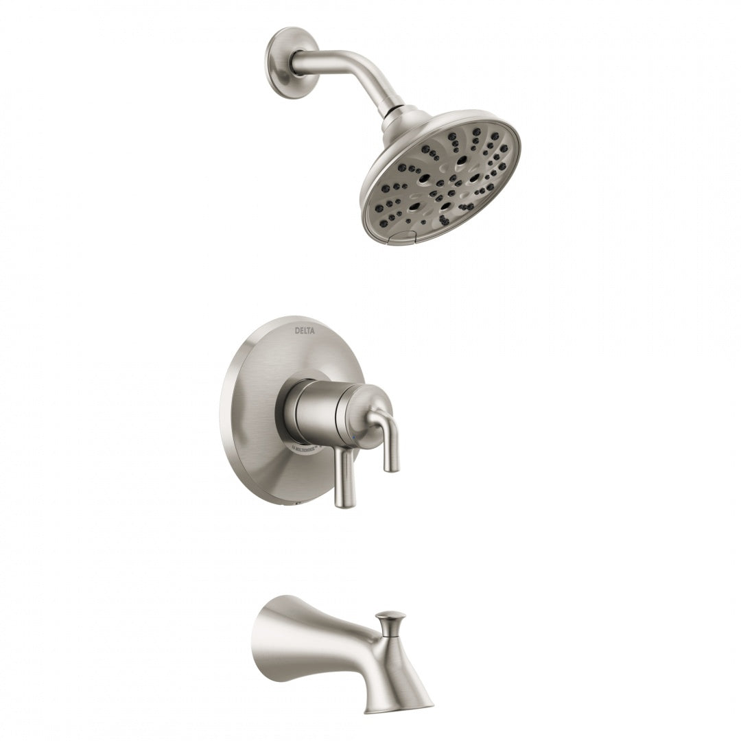 DELTA FAUCET Delta T17433-SS Kayra Monitor 17 Series Tub and Shower Trim 1.75 gpm Brilliance Stainless
