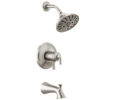 DELTA FAUCET Delta T17433-SS Kayra Monitor 17 Series Tub and Shower Trim 1.75 gpm Brilliance Stainless