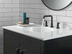 DELTA FAUCET Delta Faucet 3536-BLMPU-DST Saylor Two Handle Widespread Bathroom Sink Faucet in Matte Black