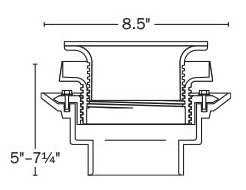 SIOUX CHIEF Sioux Chief 833-2PNR Drain Finish Line 2 PVC 6NB R&S Round