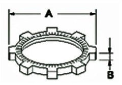 BRIDGEPORT FITTINGS BRIDGEPORT 108-DC 3-IN D/C LOCKNUT